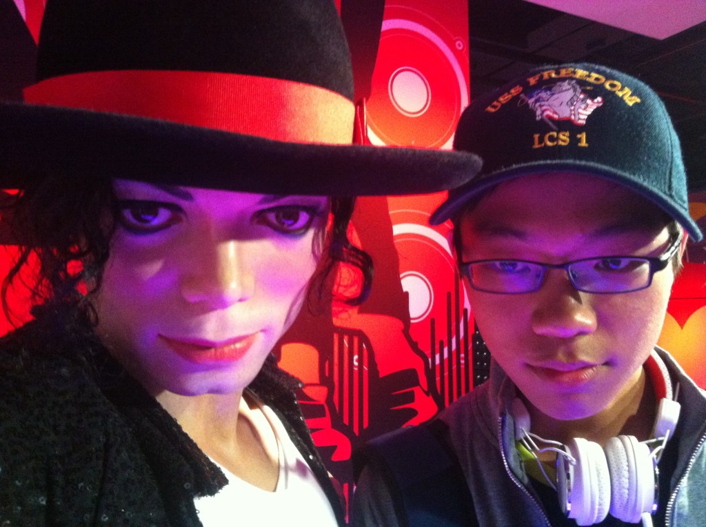 Michael and Michael at Madame Tussauds Bangkok, December 2013