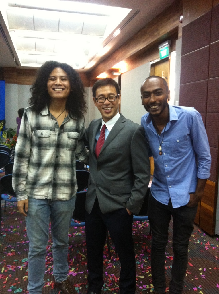 With a couple of talented students who performed at the graduation ceremony 